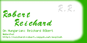 robert reichard business card