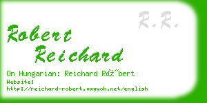 robert reichard business card